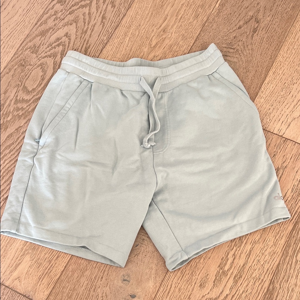 Alo Men's Athletic Seafoam Green Shorts